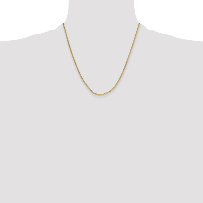 Shop Stylish 14K Gold 2.35mm Mariner Link Chain - Luxury at Affordable Price-4