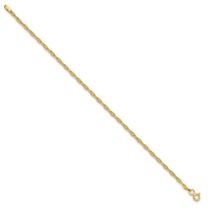 Buy Exclusive 14K Gold 2.35mm Mariner Link Chain - Stylish & Affordable Jewelry-2
