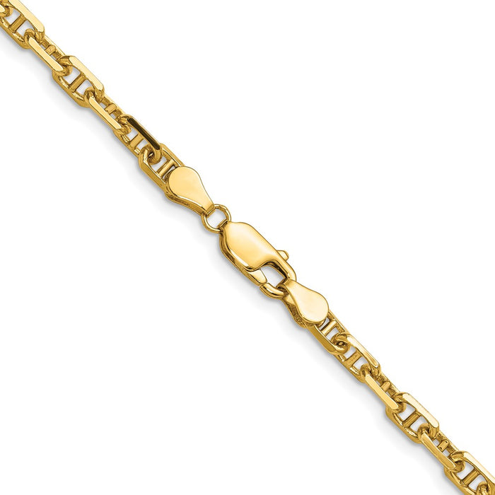 Shop Stylish 14K Gold 4.1mm Diamond Cut Mariner Anchor Chain - Luxury Value-3