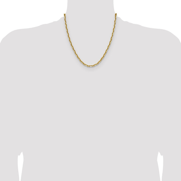 High-Quality 14K Gold 5.0mm Diamond-Cut Mariner Anchor Chain - Stylish Value!-4