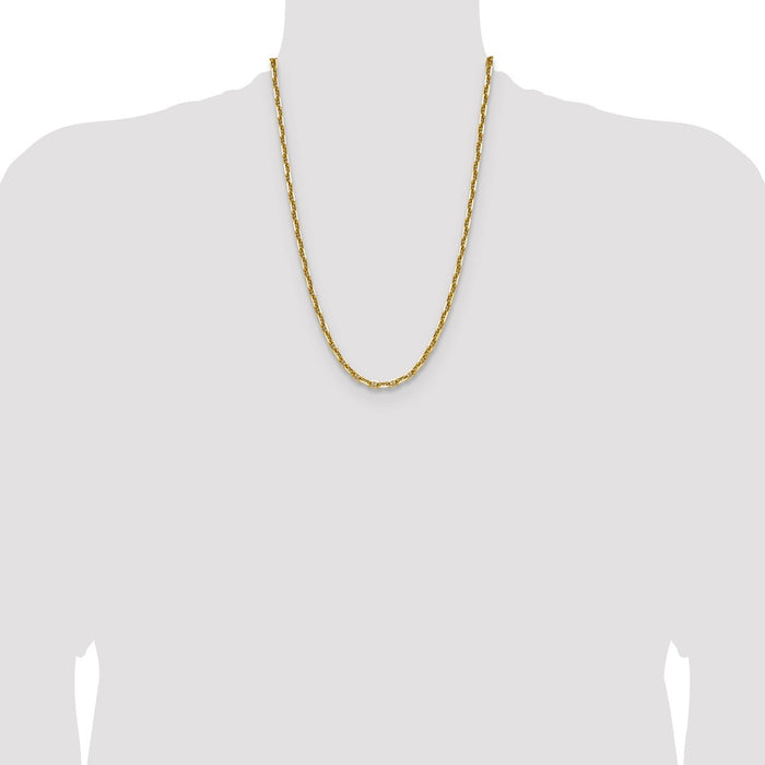 Shop Stylish 14K Gold 5.0mm Diamond Cut Mariner Anchor Chain - Luxury Value-4