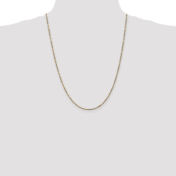 Buy 24-Inch 14K Gold Diamond-Cut Milano Rope Chain - Stylish & Affordable-4