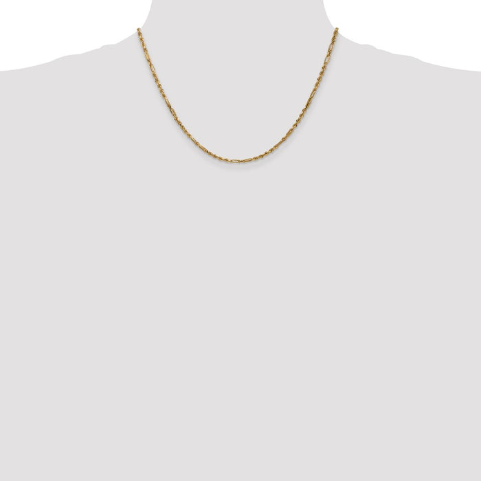 Shop Exclusive 14K Gold 18-Inch Diamond-Cut Milano Rope Chain - Stylish Value!-4