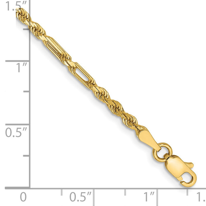 High-quality 14K Gold 7-Inch Diamond-Cut Milano Rope Chain | Stylish & Affordable-2