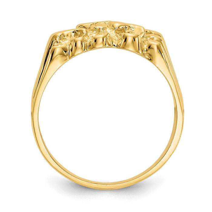 Shop Exclusive 14K Gold Nugget Ring - Stylish Design, Affordable Luxury-2