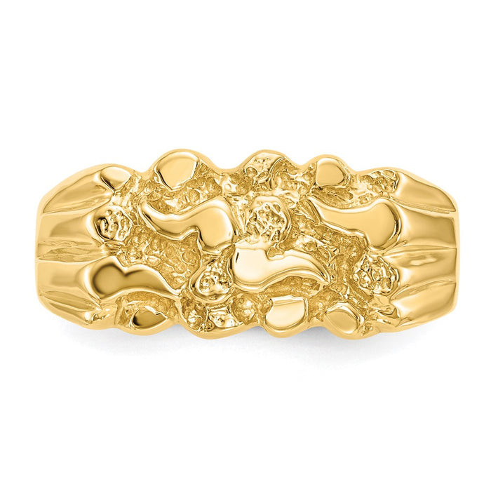 Shop Exclusive 14K Gold Nugget Ring - Stylish Design, Affordable Luxury-4
