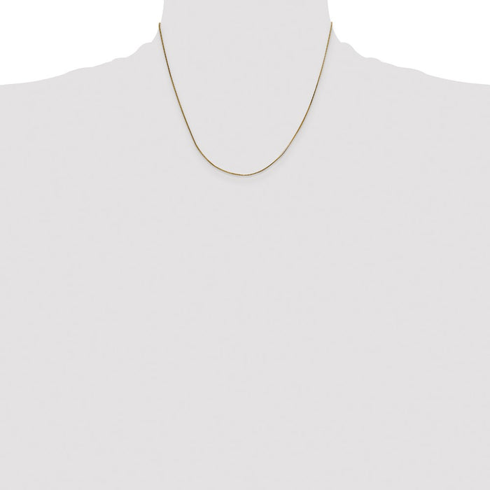 Buy Stylish 14K Gold 18-Inch Octagonal Snake Chain - 0.5mm Luxury Design-4