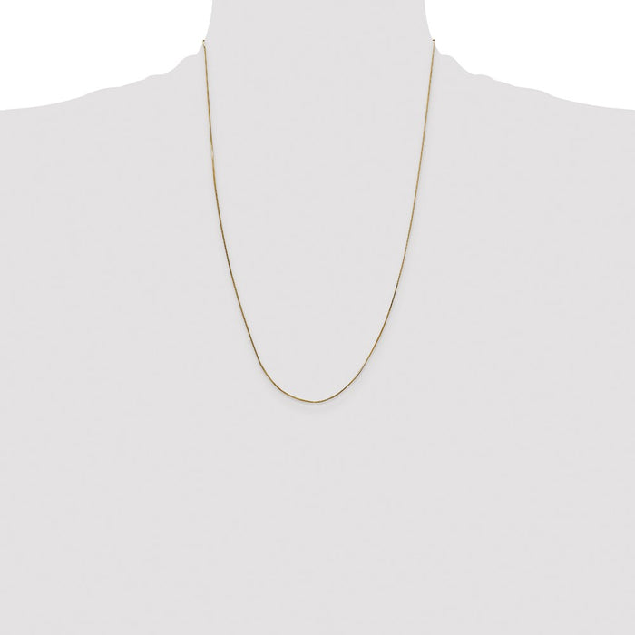 Order Stylish 14K Gold 24-Inch 0.5mm Octagonal Snake Chain - Luxury Accessory-4