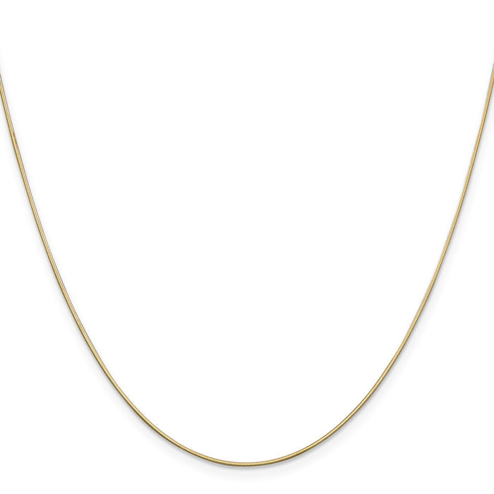 Exclusive 14K Gold 18-Inch .6mm Octagonal Snake Chain - Stylish Value!-2