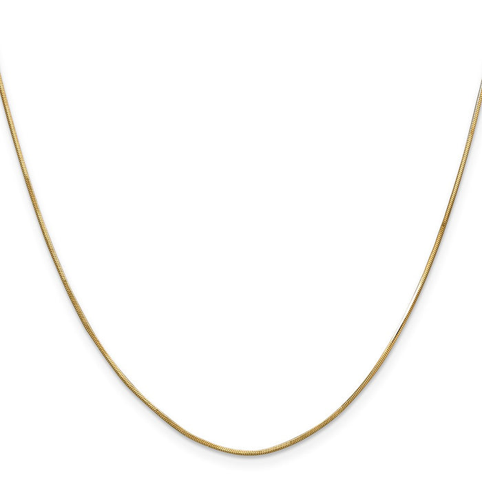 Shop Stylish 14K Gold 24-Inch 0.8mm Octagonal Snake Chain - Luxury Value!-2