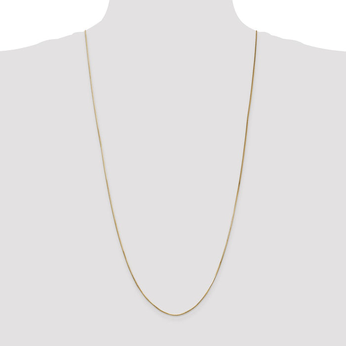 High-Quality 14K Gold 30-Inch .8mm Snake Chain - Stylish & Affordable Jewelry-4