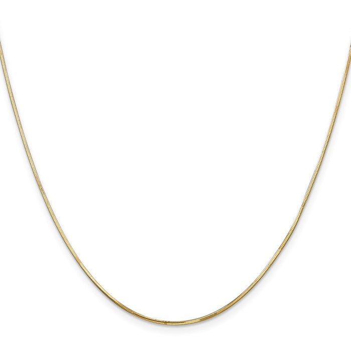 Shop Stylish 14K Gold 20-Inch .9mm Octagonal Snake Chain with Lobster Clasp-2