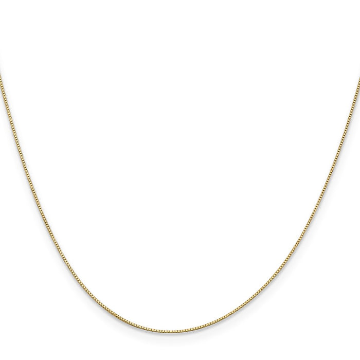 Shop Stylish 14K Gold 14-Inch 0.5mm Box Chain - Luxury Spring Ring Clasp-2