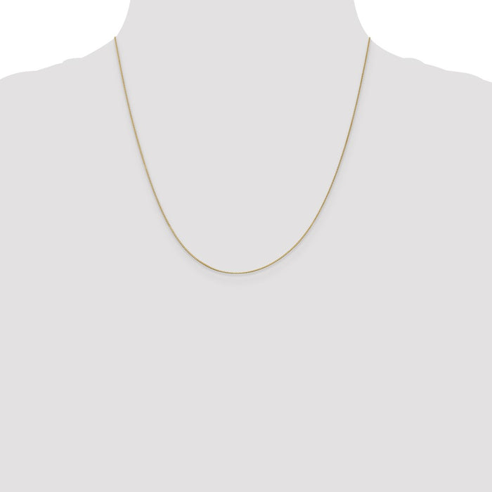 Buy Stylish 14K Gold 20-Inch Box Chain - 0.5mm, Affordable Luxury!-4