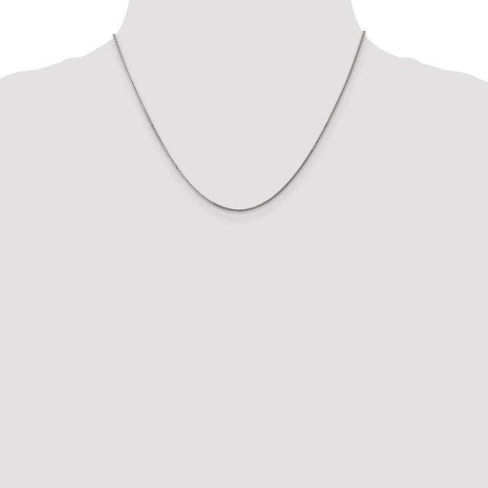 Exclusive 14K White Gold 18-Inch Curb Chain - Stylish & Affordable Design-4