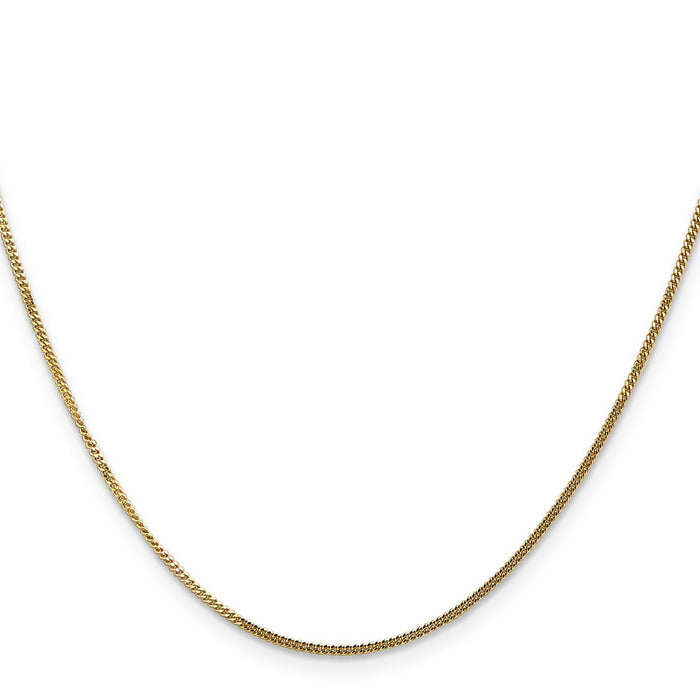 Shop Stylish 14K Gold 16-Inch Curb Chain - 1.4mm, Perfect for Pendants-2