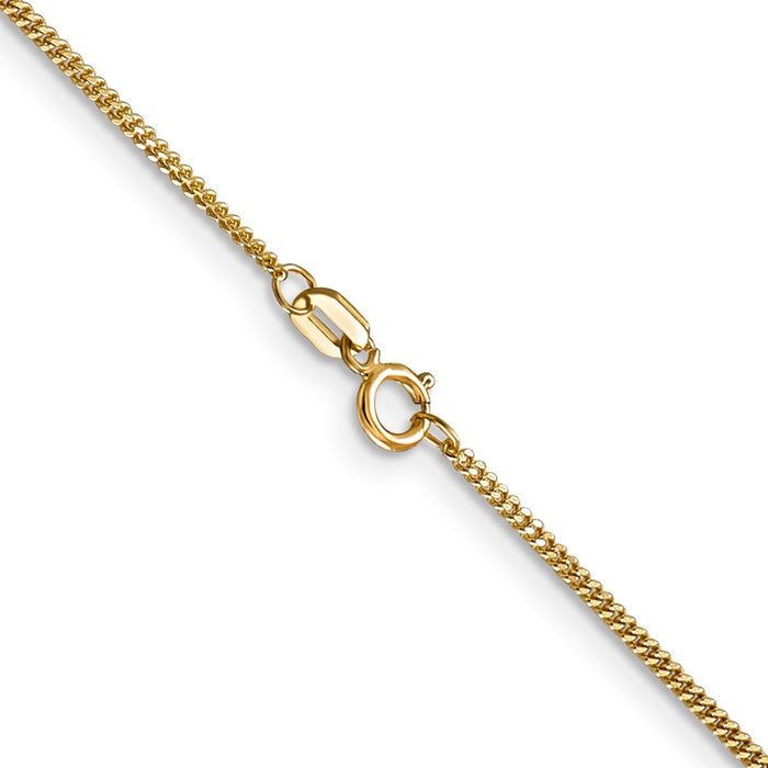 Exclusive 14K Gold 24-Inch 1.4mm Curb Chain - Stylish Pendant Accessory-3