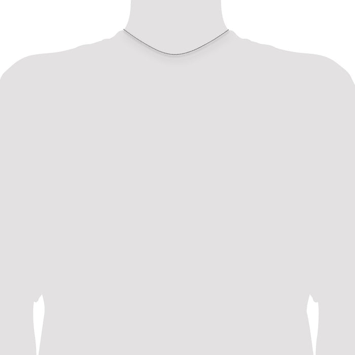 Buy 14K White Gold 14-Inch Light Baby Rope Chain - Stylish and Affordable!-4