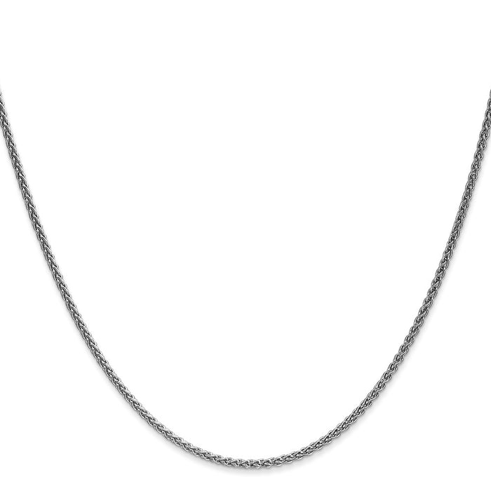 Shop Stylish 30-Inch 1.7mm 14K White Gold Spiga Chain - Luxury at Great Value!-2