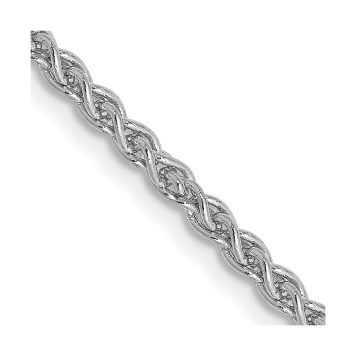 Buy Exclusive 14K White Gold 22-Inch Spiga Chain - Stylish 2.1mm Design-1