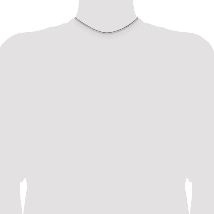 Shop Exclusive 14K White Gold 16-Inch Diamond-Cut Spiga Chain - Stylish 2.1mm-4