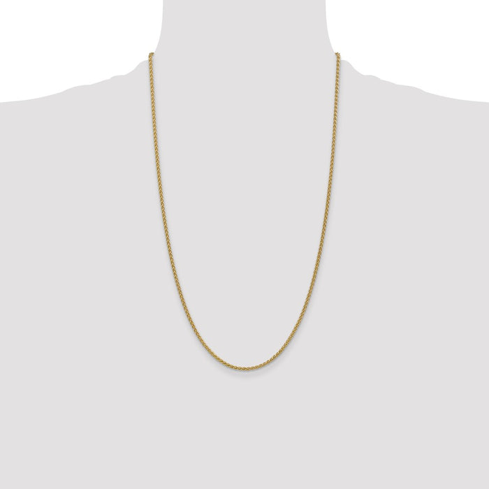 Exclusive 14K Gold 26-Inch 2.1mm Spiga Chain - Affordable Luxury Jewelry-4