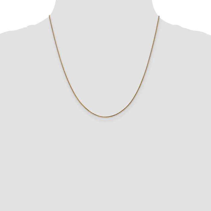 Shop Stylish 14K Gold 20-Inch Diamond-Cut Spiga Chain - 1.05mm, Luxury Quality-4