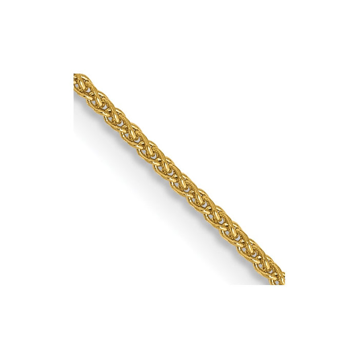Shop 14K Gold 22-Inch Diamond-Cut Spiga Chain - Stylish & Affordable Value-1