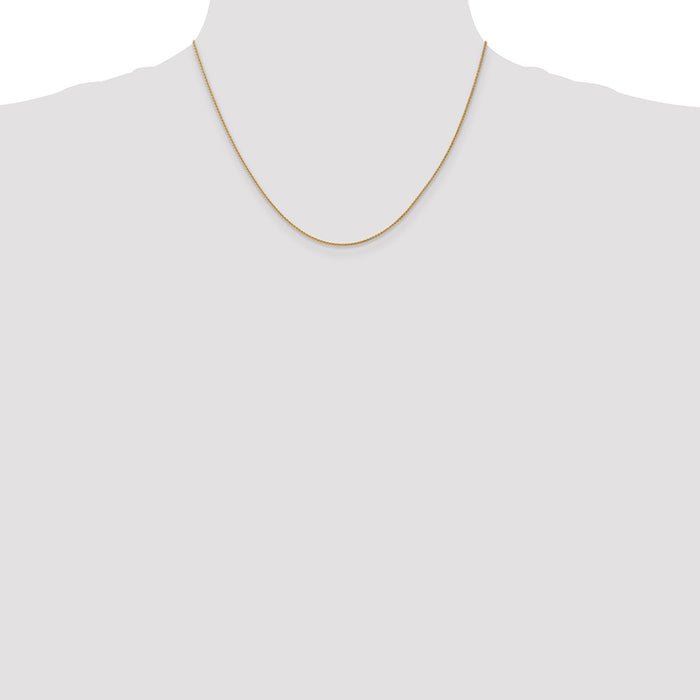 Buy Exclusive 14K Gold Spiga Chain 18-Inch, 1.05mm - Stylish & Affordable!-4