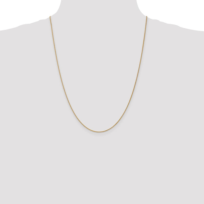 High-Quality 14K Gold 24-Inch Spiga Chain - Stylish & Affordable Luxury!-4