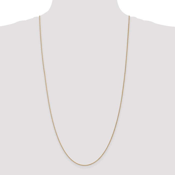 High-Quality 30-Inch 14K Gold 1.05mm Spiga Chain - Stylish & Affordable-4