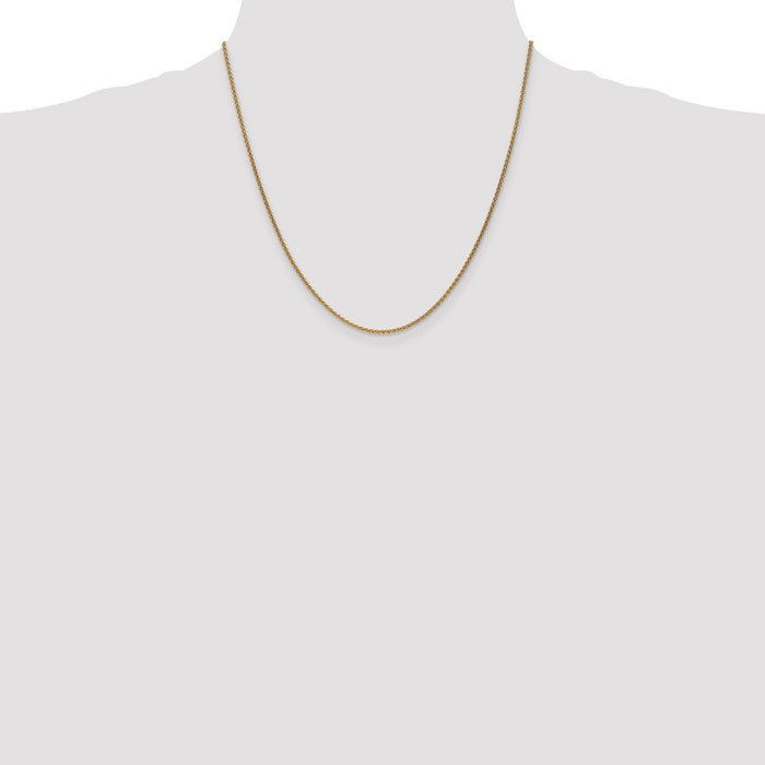 Shop Exclusive 14K Gold Spiga Chain - 20-Inch, 1.7mm, Stylish & Affordable-4