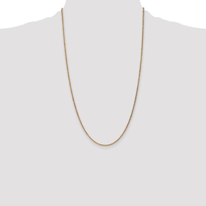 Exclusive 14K Gold 26-Inch Spiga Chain 1.7mm - Stylish & Affordable Jewelry-4
