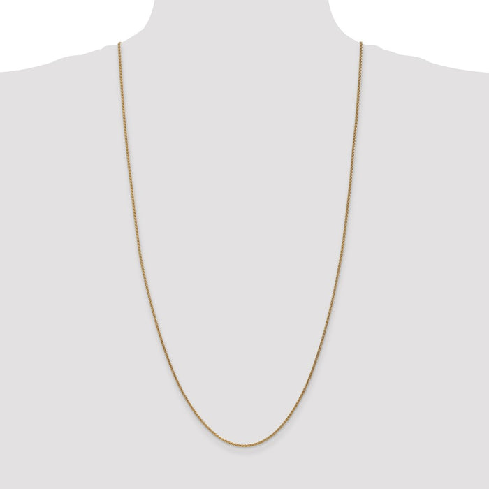 High-Quality 30-Inch 14K Gold Spiga Chain - Stylish .85mm Lobster Clasp-4