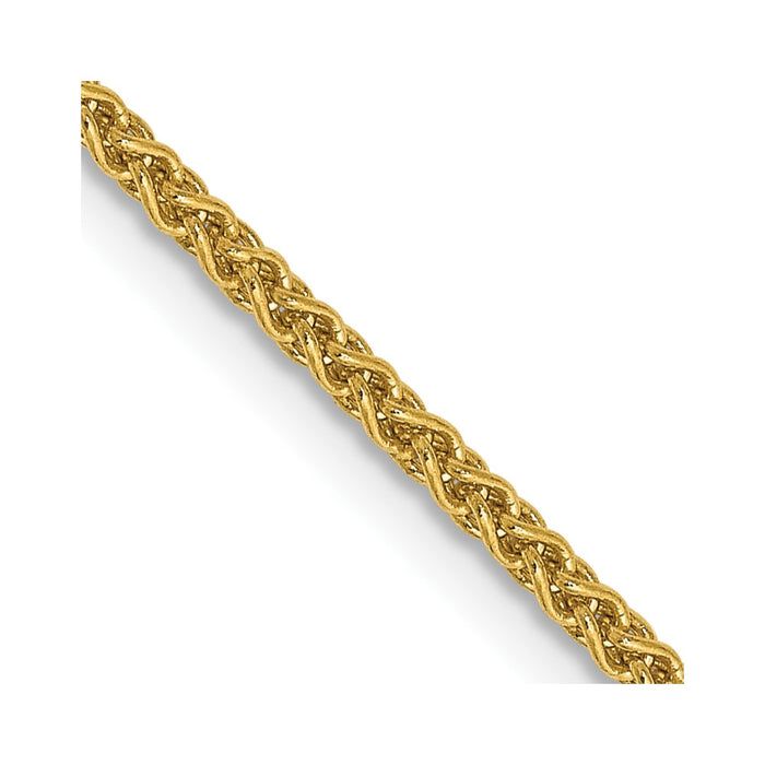 High-Quality 30-Inch 14K Gold Spiga Chain - Stylish .85mm Lobster Clasp-1