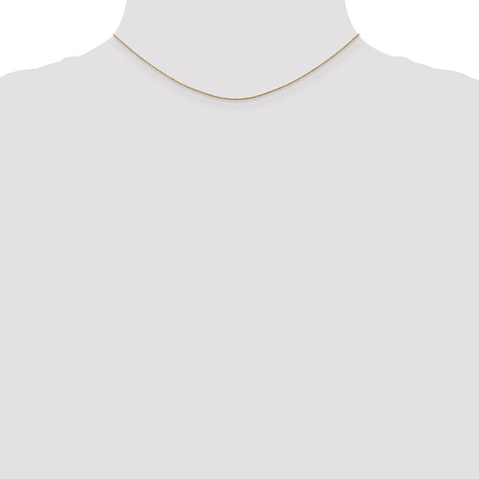 Buy Exclusive 14K Gold 14-Inch Cable Chain Pendant - Stylish 0.75mm Design-4