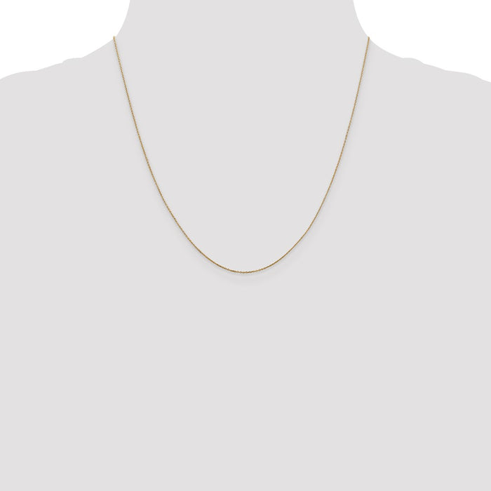 Buy Stylish 14K Gold 20-Inch Diamond-Cut 0.6mm Chain - Affordable Luxury!-4