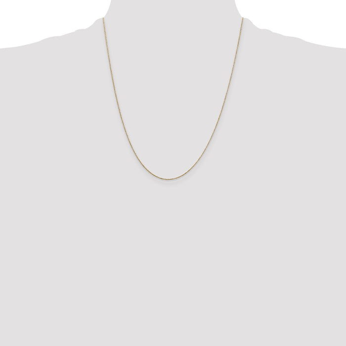 Buy Exclusive 14K Gold 22-Inch Diamond-Cut 0.6mm Chain - Stylish Value-4
