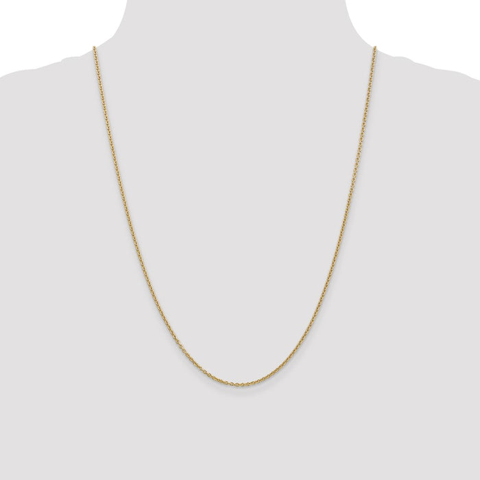 Exclusive 14K Gold 24-Inch 1.8mm Forzantine Cable Chain - Affordable Luxury!-4