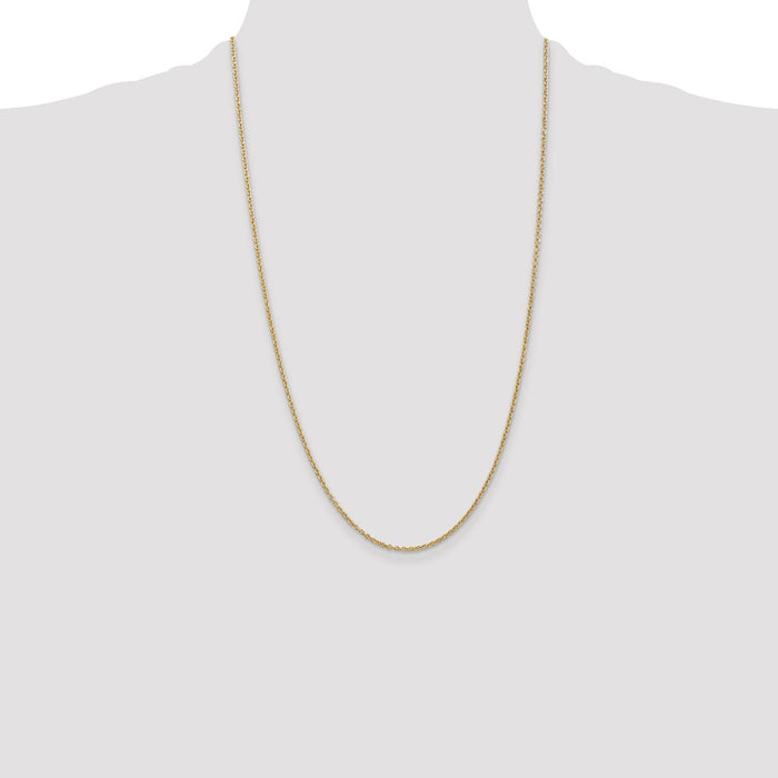 Buy Exclusive 14K Gold 26-Inch Forzantine Cable Chain - Stylish & Durable-4