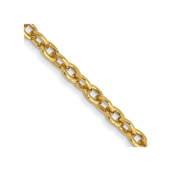 High-Quality 14K Gold 20-Inch 1.8mm Forzantine Chain - Stylish Lobster Clasp-1