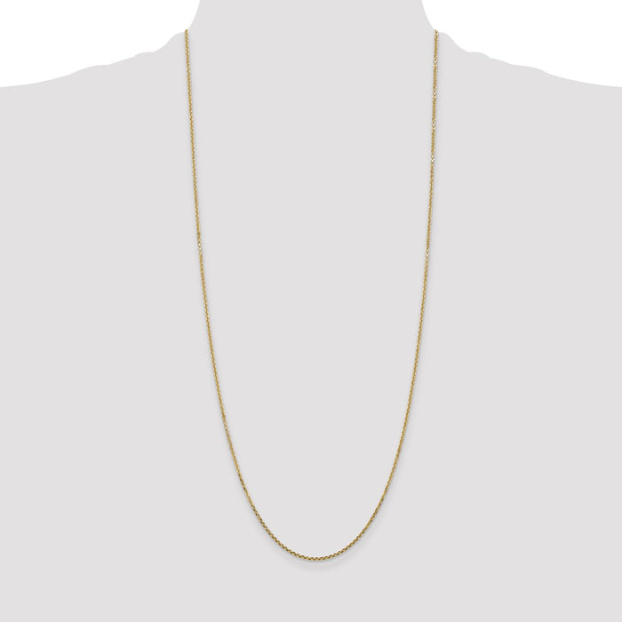 Exclusive 14K Gold 22-Inch 1.45mm Diamond-Cut Cable Chain - Stylish Value!-4