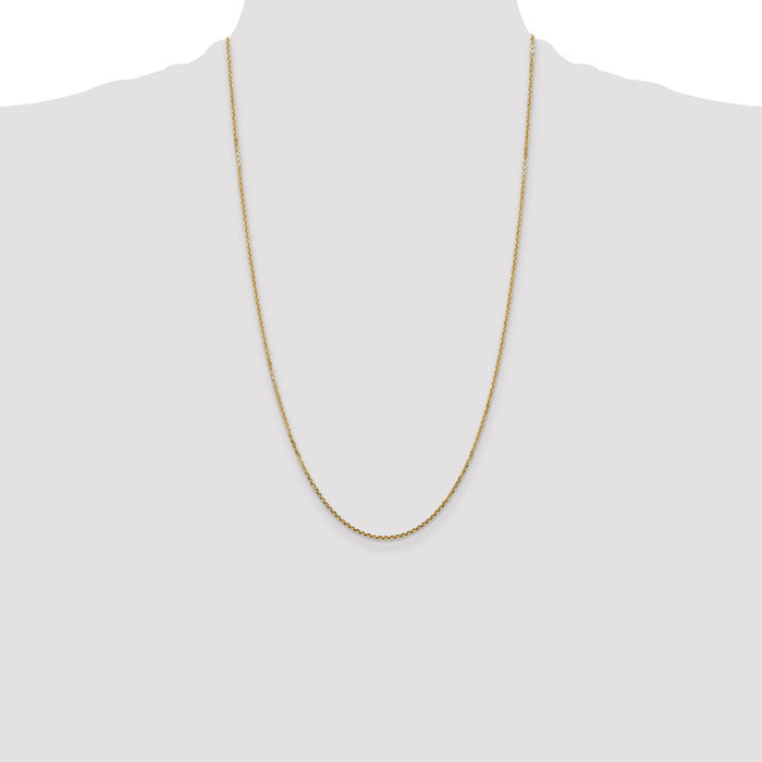 High-Quality 14K Gold 26-Inch Diamond-Cut Chain - Stylish & Affordable!-4