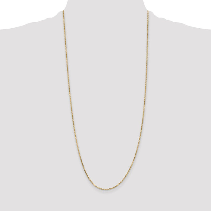Shop 30-Inch 14K Gold Diamond-Cut Cable Chain - Stylish & Affordable Jewelry-4