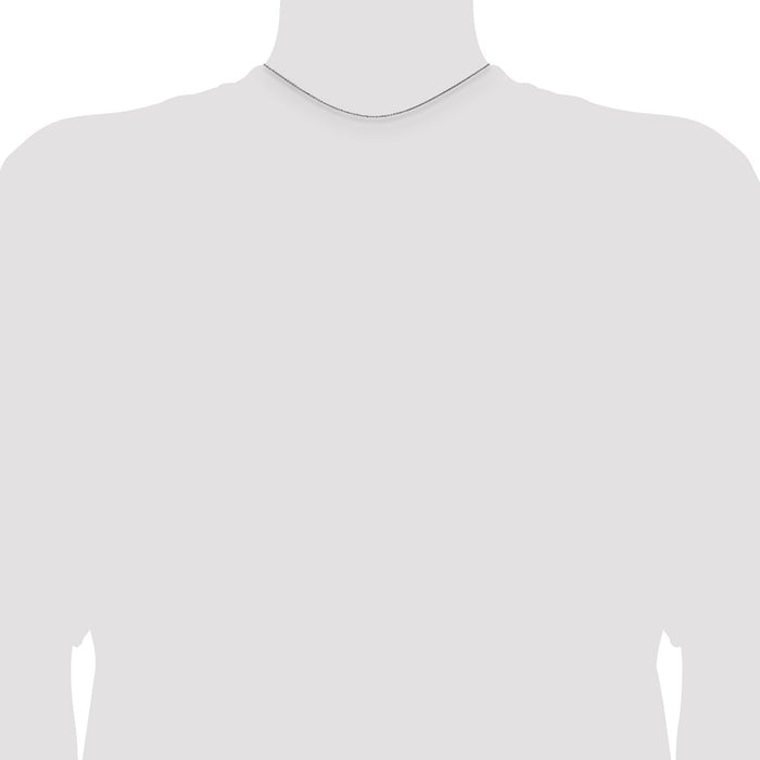 Shop Exclusive 14K White Gold 14-Inch Diamond-Cut Cable Chain - Stylish Value!-4