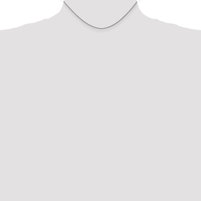 Exclusive 14K White Gold Diamond-Cut Spiga Chain - 14 Inch, 1.05mm, Stylish-3