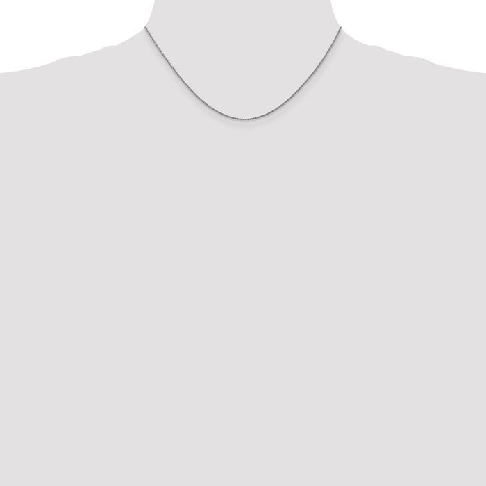 Shop Exclusive 14K White Gold 16-Inch Diamond-Cut Spiga Chain - 1.05mm Luxury-4