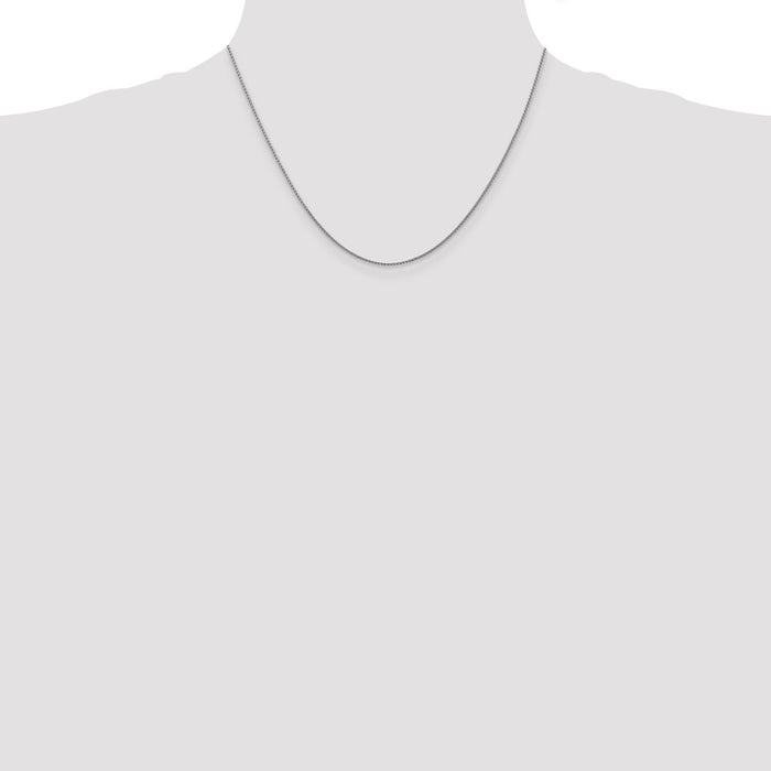 Shop Stylish 14K White Gold Diamond-Cut Spiga Chain - 1.05mm, 18-Inch-4