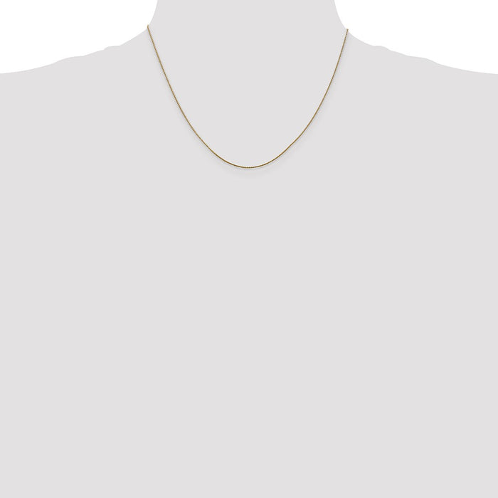 Shop 14K Gold 18-Inch .85mm Diamond-Cut Spiga Chain - Stylish Value Accessory-4