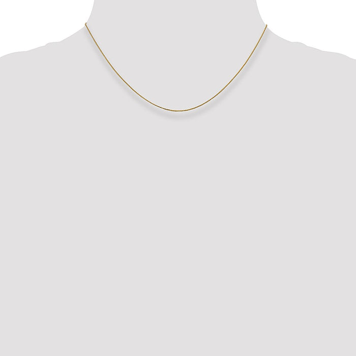 Buy Affordable 14K Gold 16-Inch .85mm Diamond-Cut Spiga Chain - Stylish Design-4